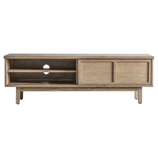 Kyron Wooden TV Stand With 2 Sliding Doors In Natural_4