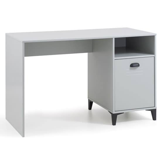 Laasya Wooden Computer Desk With Edolie Grey Office Chair_3