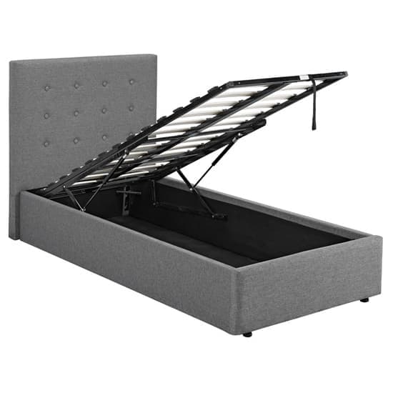 Lacer Plus Fabric Single Bed In Grey_1