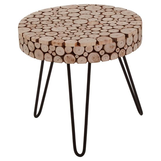 Laconia Round Wooden Side Table With Hairpin Legs In Natural_2