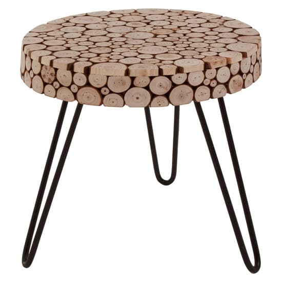 Laconia Round Wooden Side Table With Hairpin Legs In Natural_3