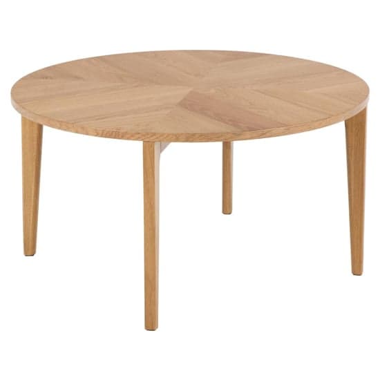 Ladue Wooden Coffee Table Round In Oak_2