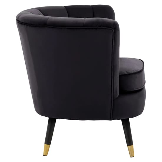 Lagos Velvet Accent Chair In Black_3