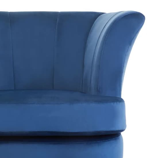 Lagos Velvet Scalloped Armchair In Midnight Blue_5