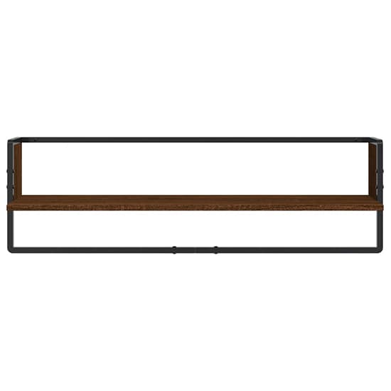 Lagos Wooden Wall Shelf With 6 Compartments In Brown Oak_4