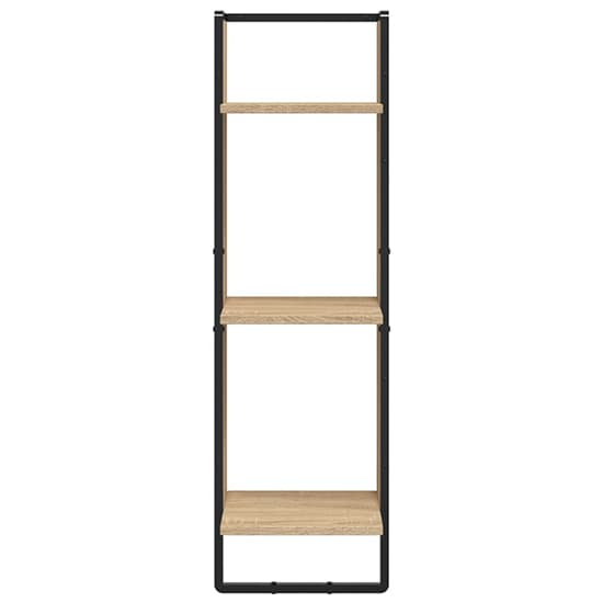 Lagos Wooden Wall Shelf With 6 Compartments In Sonoma Oak_6
