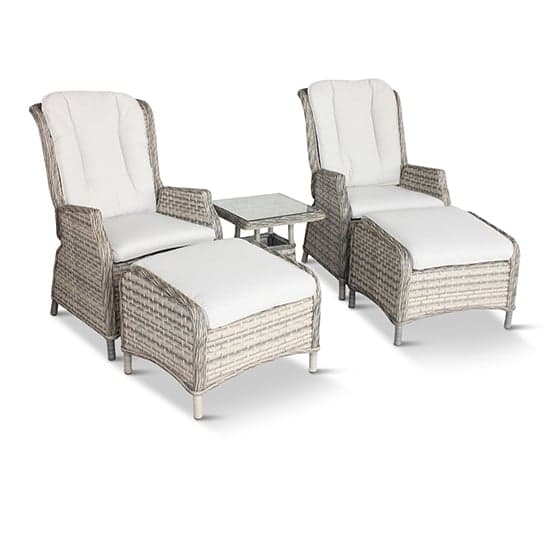 Laith Outdoor Recliner Seats With Side Table In Wheat_2