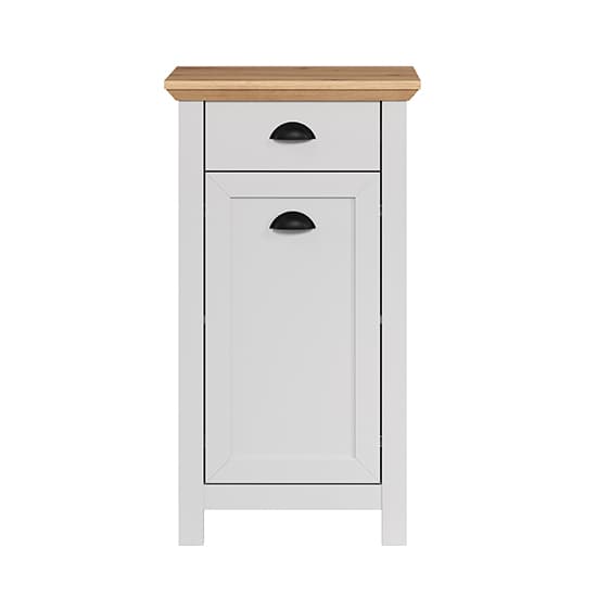 Lajos Wooden Bathroom Floor Storage Cabinet In Light Grey_4
