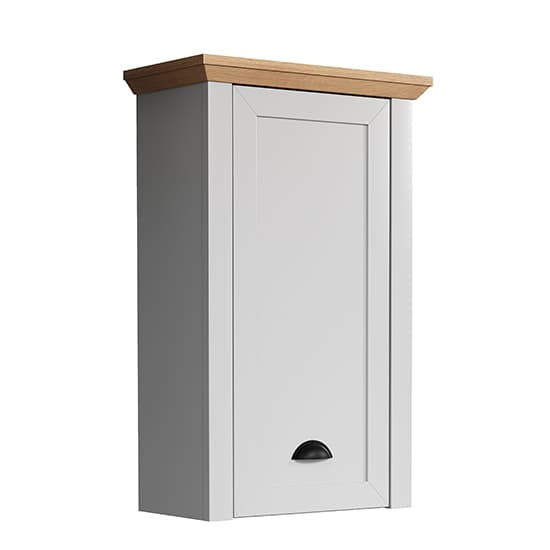 Lajos Wooden Bathroom Wall Storage Cabinet In Light Grey_4