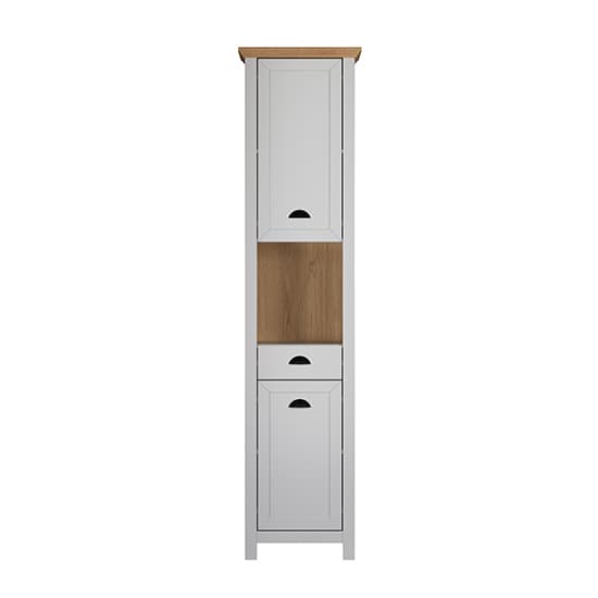 Lajos Wooden Tall Bathroom Storage Cabinet In Light Grey_4