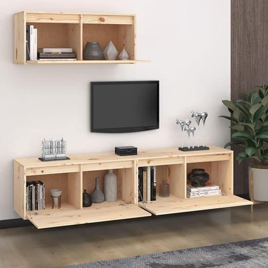 Laken Solid Pinewood Entertainment Unit In Natural_2