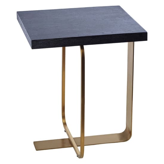Lana Rectangular Wooden Side Table With Gold Steel Base_3