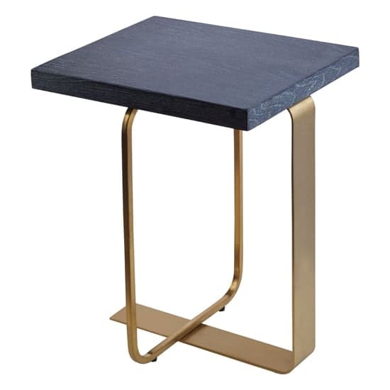 Lana Rectangular Wooden Side Table With Gold Steel Base_1