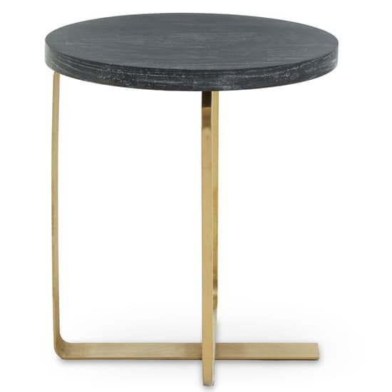 Lana Round Wooden Side Table With Gold Steel Base_2