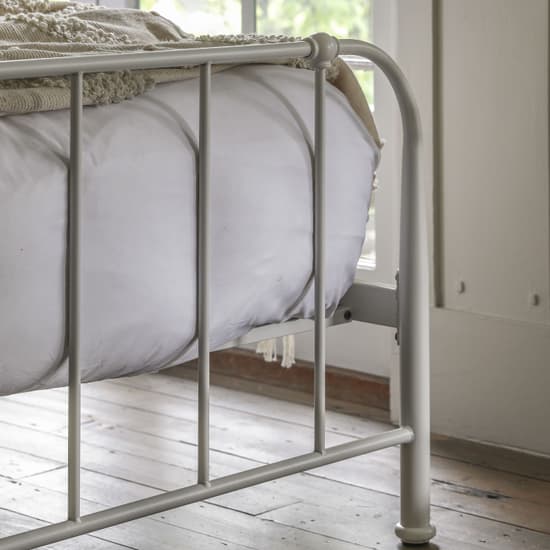 Lancaster Mild Steel Double Bed In Ivory_3