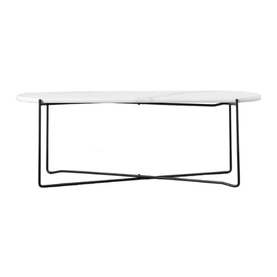 Lankford Wooden Coffee Table In White Marble Effect_2
