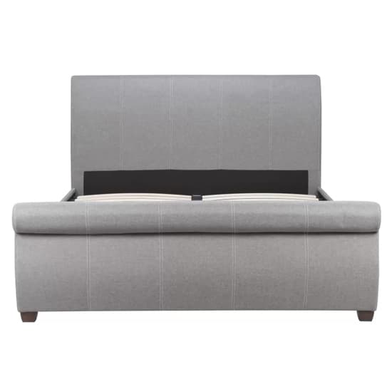 Lannister Fabric Double Bed With 2 Drawers In Grey_6
