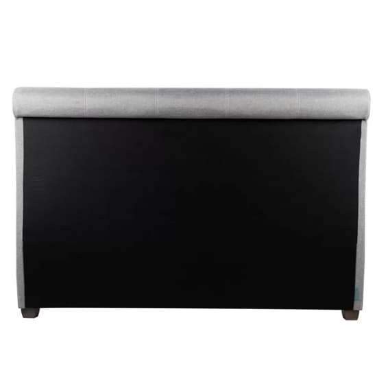 Lannister Fabric Double Bed With 2 Drawers In Grey_9