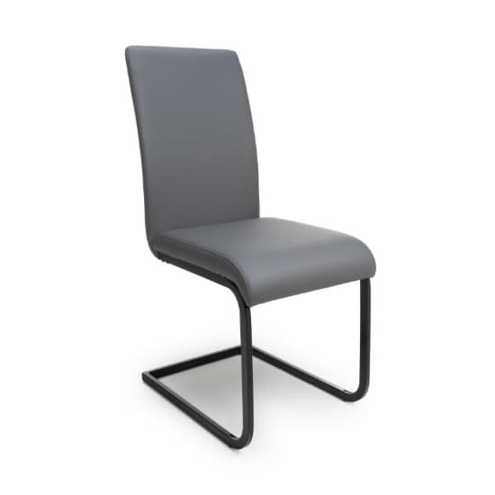 Lansing Grey Faux Leather Dining Chairs In Pair_2