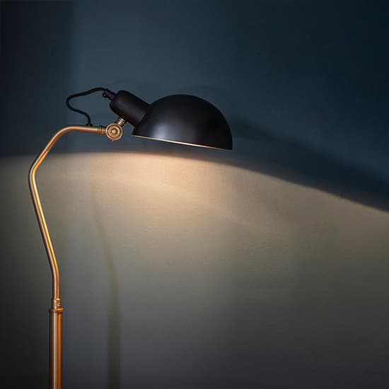 Largo Task Table Lamp In Satin Black And Aged Brass_3