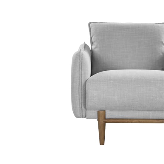 Lark Linen Fabric 1 Seater Sofa In Silver Grey_6