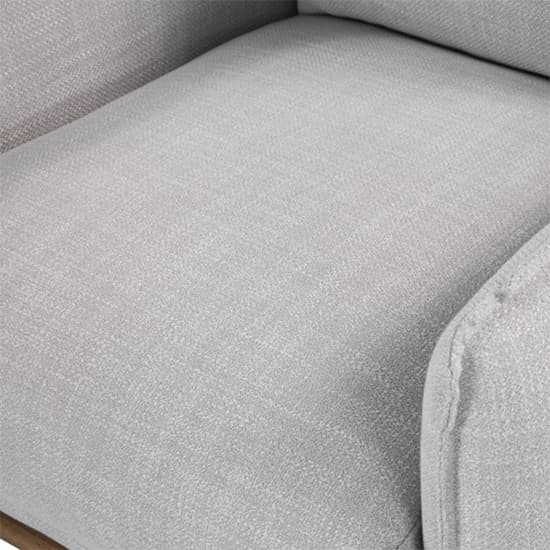 Lark Linen Fabric 1 Seater Sofa In Silver Grey_7