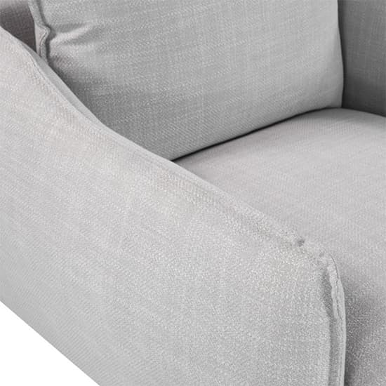 Lark Linen Fabric 1 Seater Sofa In Silver Grey_8