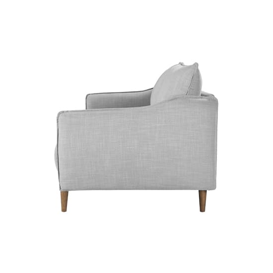Lark Linen Fabric 2 Seater Sofa In Silver Grey_2