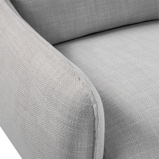 Lark Linen Fabric 2 Seater Sofa In Silver Grey_6