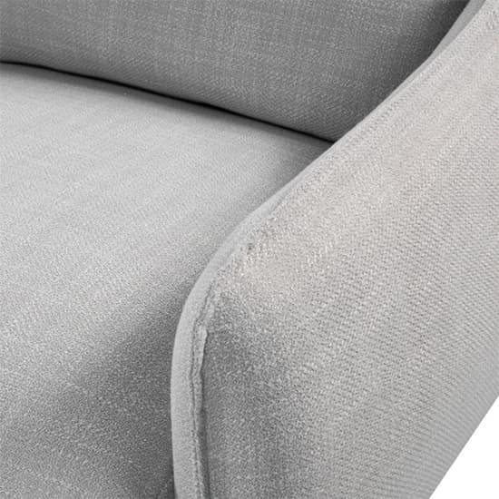 Lark Linen Fabric 2 Seater Sofa In Silver Grey_7