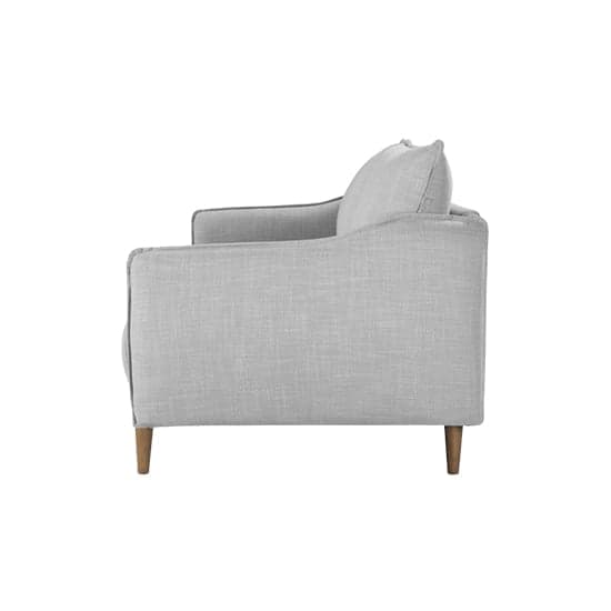 Lark Linen Fabric 3 Seater Sofa In Silver Grey_2