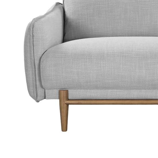 Lark Linen Fabric 3 Seater Sofa In Silver Grey_5