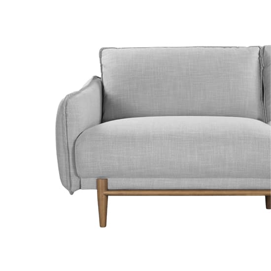 Lark Linen Fabric 3 Seater Sofa In Silver Grey_6