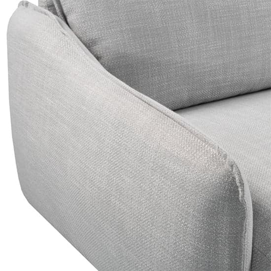 Lark Linen Fabric 3 Seater Sofa In Silver Grey_7