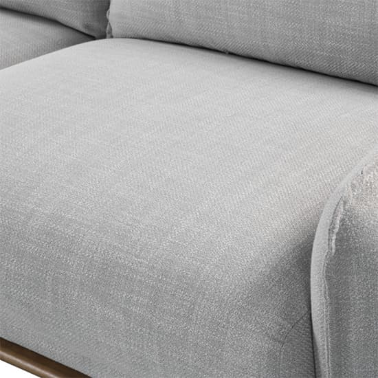 Lark Linen Fabric 3 Seater Sofa In Silver Grey_8