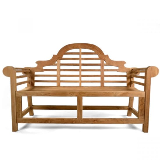 Larya Teak Wooden Garden 3 Seater Bench In Teak_2
