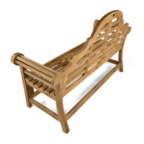 Larya Teak Wooden Garden 3 Seater Bench In Teak_3