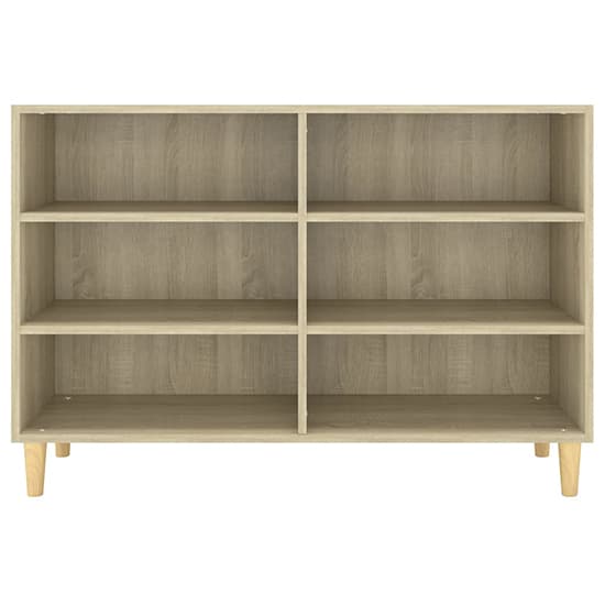 Larya Wooden Bookcase With 6 Shelves In Sonoma Oak_4