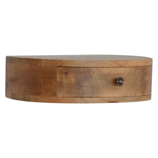 Lasix Wooden Circular Wall Hung Bedside Cabinet In Oak Ish_1