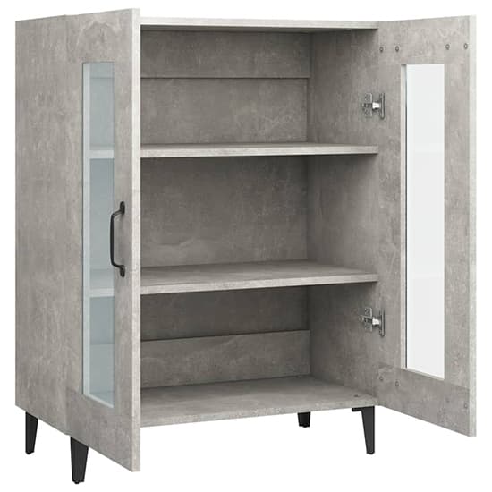 Latrell Wooden Sideboard With 2 Doors In Concrete Effect_5