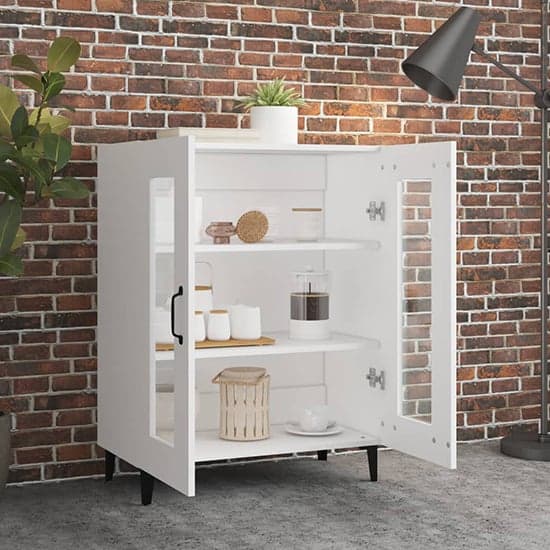 Latrell Wooden Sideboard With 2 Doors In White_2