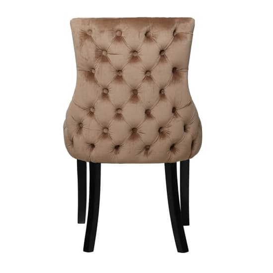 Laughlin Champagne Velvet Dining Chairs With Tufted Back In Pair_5