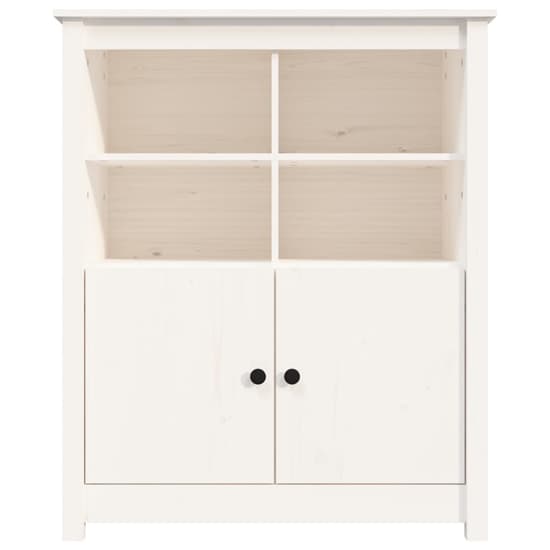 Laval Solid Pine Wood Sideboard With 2 Doors In White_4