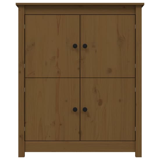 Laval Solid Pine Wood Sideboard With 4 Doors In Honey Brown_4