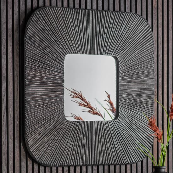 Laveen Square Wall Mirror In Grey Wooden Frame_1