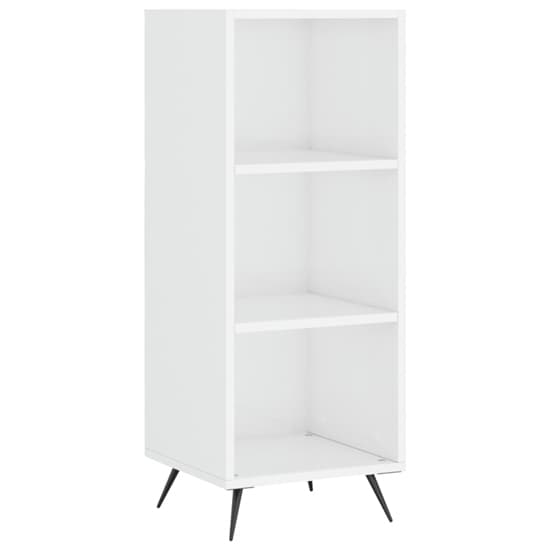 Lavey High Gloss Shelving Unit With 2 Shelves In White_2