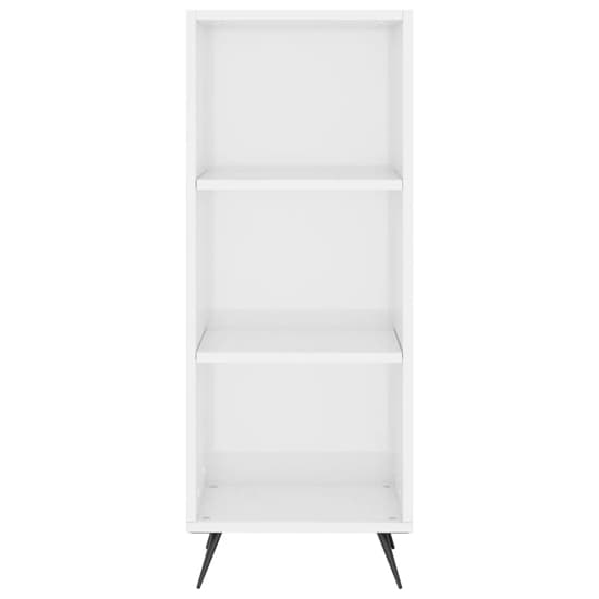 Lavey High Gloss Shelving Unit With 2 Shelves In White_3