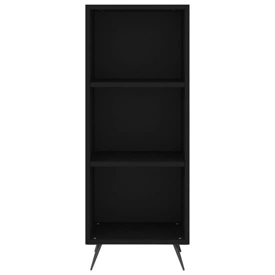 Lavey Wooden Shelving Unit With 2 Shelves In Black_3