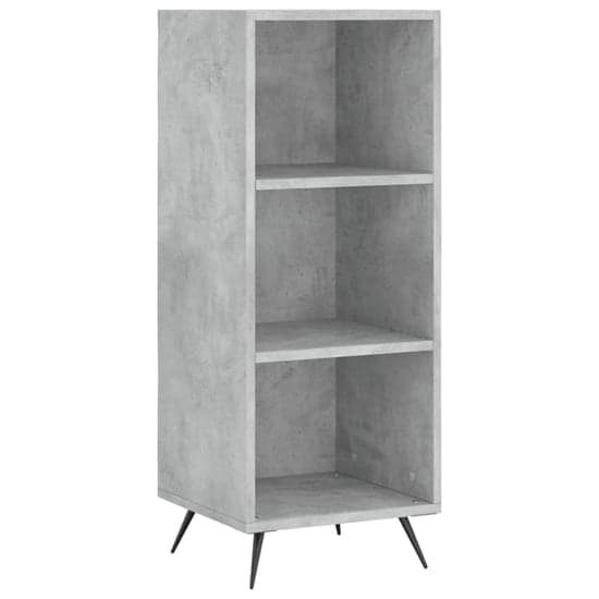 Lavey Wooden Shelving Unit With 2 Shelves In Concrete Effect_2