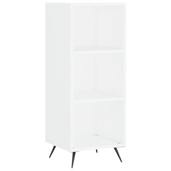 Lavey Wooden Shelving Unit With 2 Shelves In White_2
